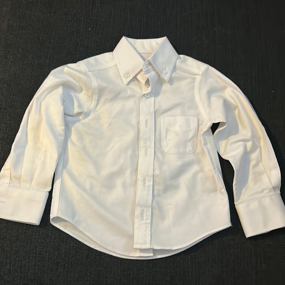 White wedding button down